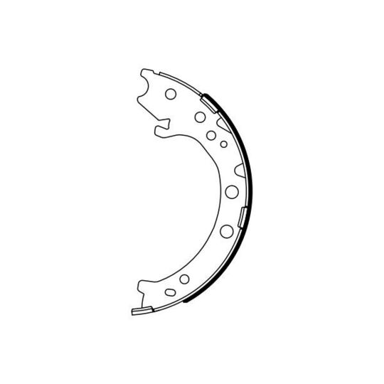 0 986 487 967 Brake Shoe Set, parking brake