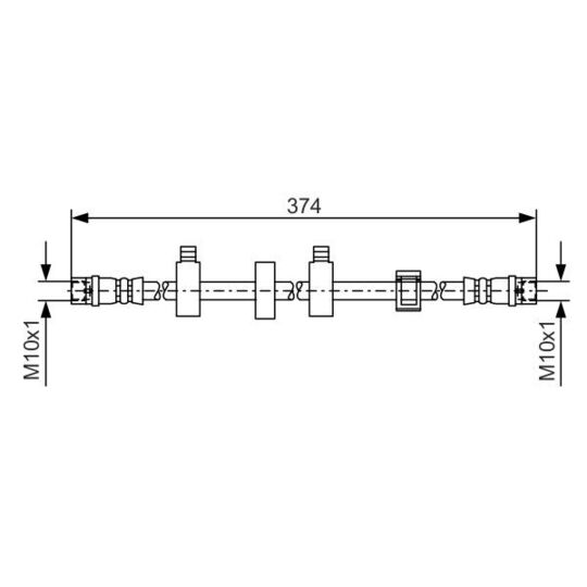 1 987 481 539 Brake Hose