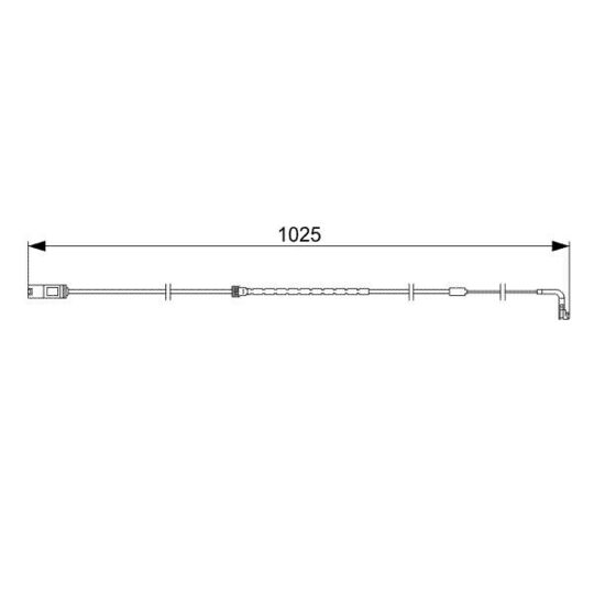 1 987 473 026 Warning Contact, brake pad wear