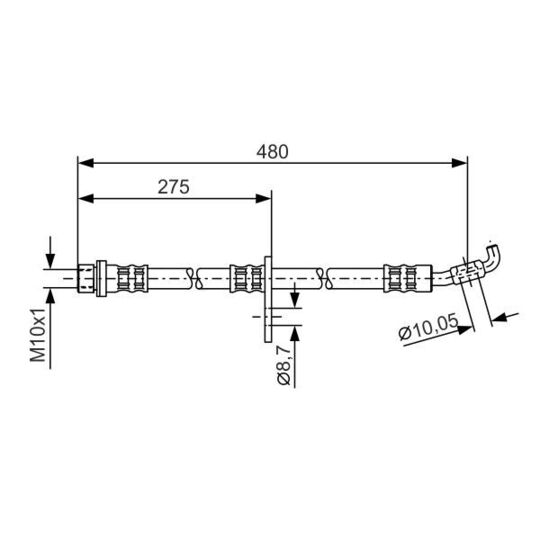 1 987 476 757 Brake Hose