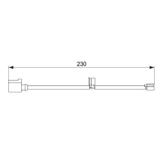 1 987 474 569 Warning Contact, brake pad wear