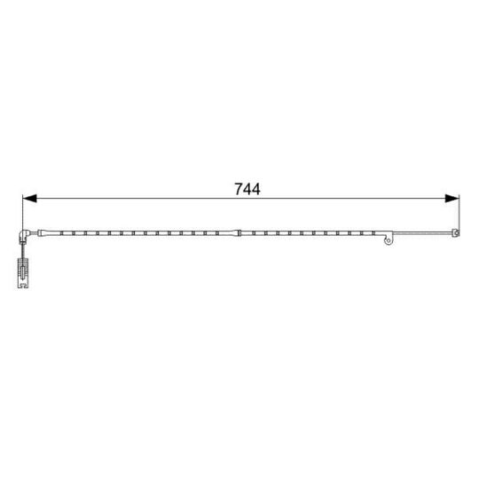 1 987 473 021 Warning Contact, brake pad wear