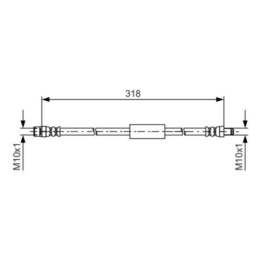 1 987 481 618 Brake Hose