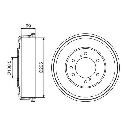 0 986 477 165 Brake Drum