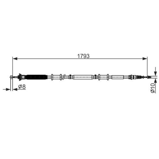 1 987 482 580 Cable, parking brake