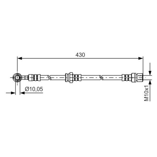 1 987 481 384 Brake Hose