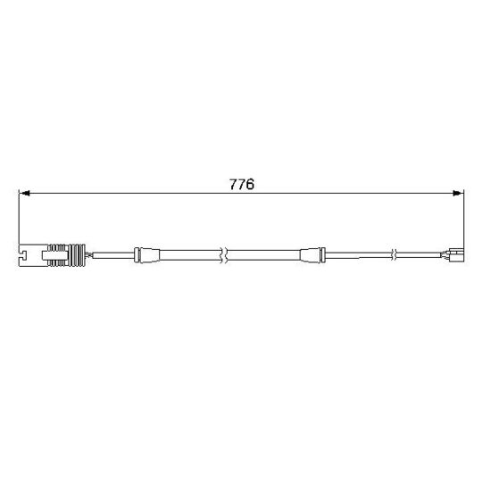 1 987 474 925 Warning Contact, brake pad wear