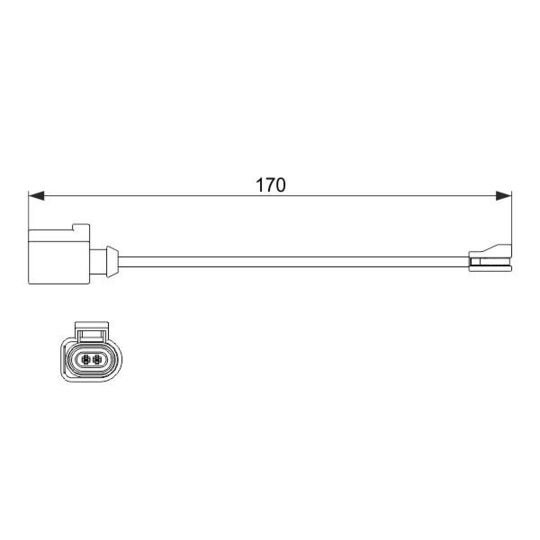 1 987 474 512 Warning Contact, brake pad wear