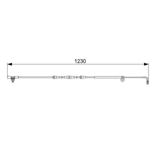 1 987 473 022 Warning Contact, brake pad wear