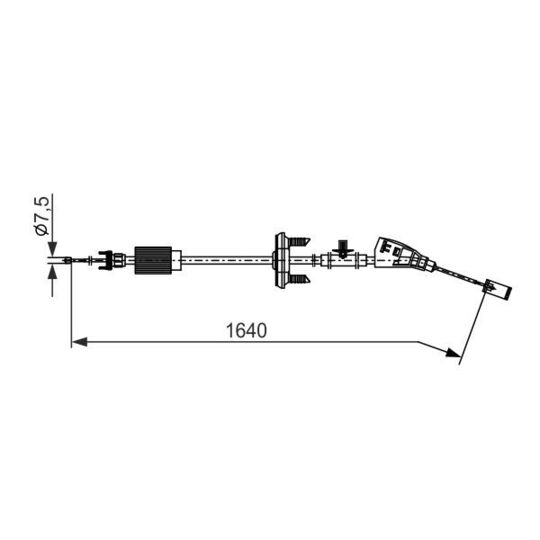 1 987 482 798 Cable, parking brake