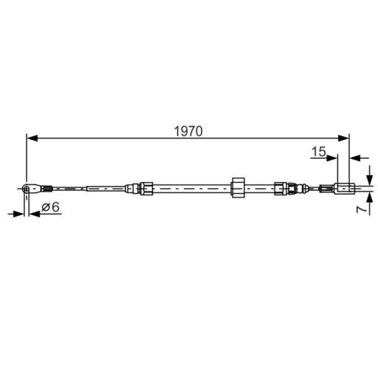 1 987 482 131 Cable, parking brake