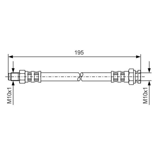 1 987 476 152 Brake Hose