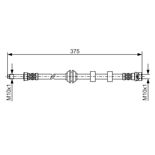 1 987 476 626 Brake Hose