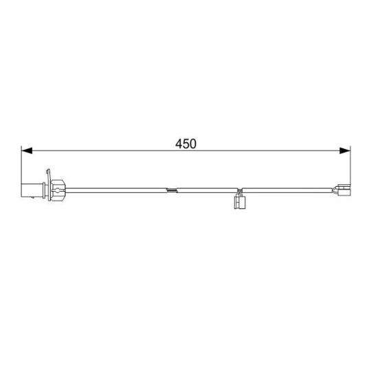 1 987 473 583 Warning Contact, brake pad wear