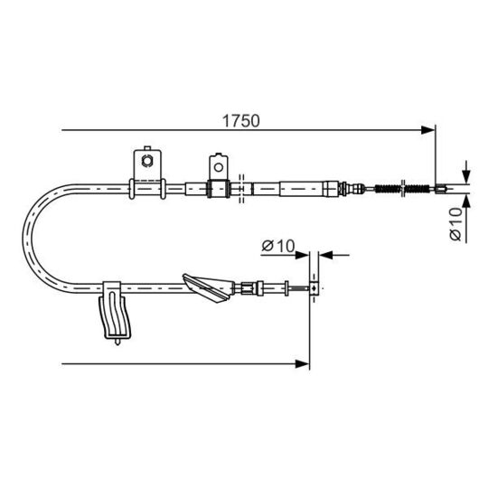 1 987 482 352 Cable, parking brake