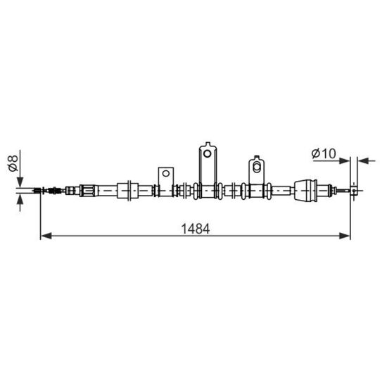 1 987 482 920 Cable, parking brake