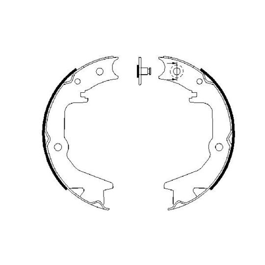 0 986 487 685 Brake Shoe Set, parking brake