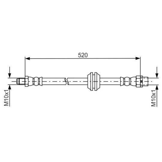 1 987 481 680 Brake Hose
