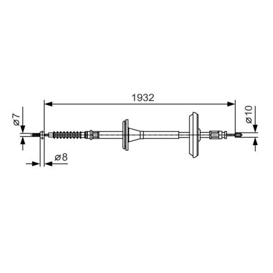 1 987 482 021 Cable, parking brake