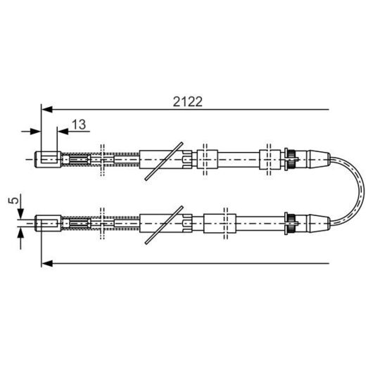 1 987 482 010 Cable, parking brake