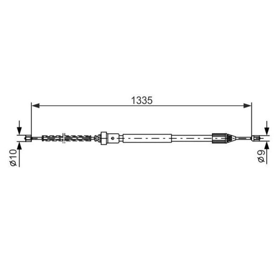 1 987 477 783 Cable, parking brake