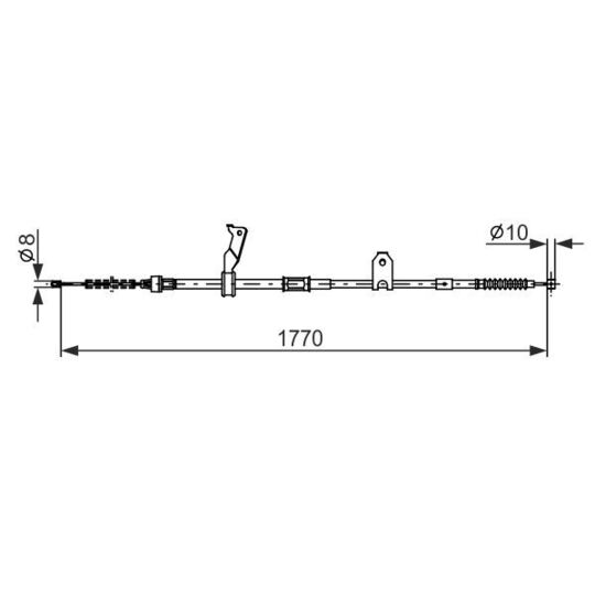 1 987 482 300 Cable, parking brake