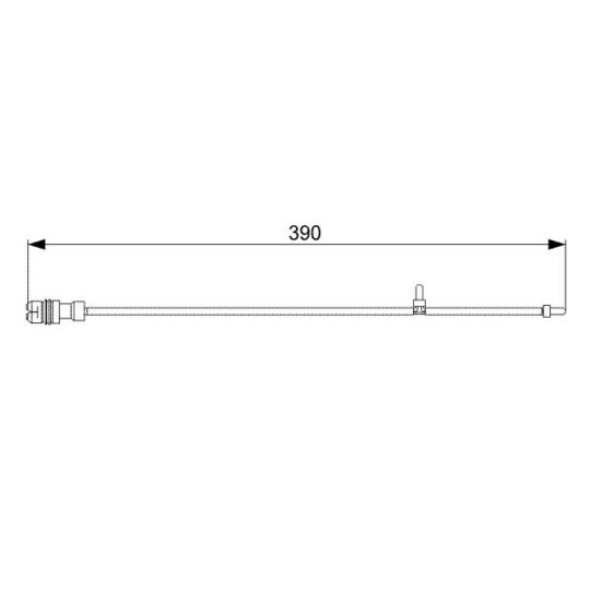 1 987 473 041 Warning Contact, brake pad wear