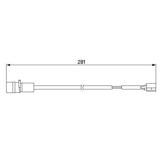 1 987 474 924 Warning Contact, brake pad wear