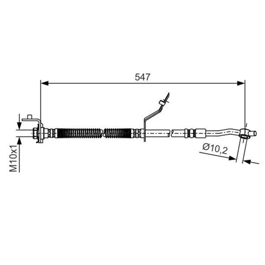 1 987 481 A55 Brake Hose