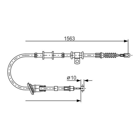 1 987 482 064 Cable, parking brake