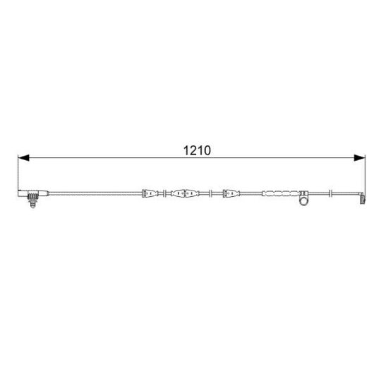 1 987 473 054 Warning Contact, brake pad wear