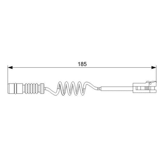 1 987 473 007 Warning Contact, brake pad wear