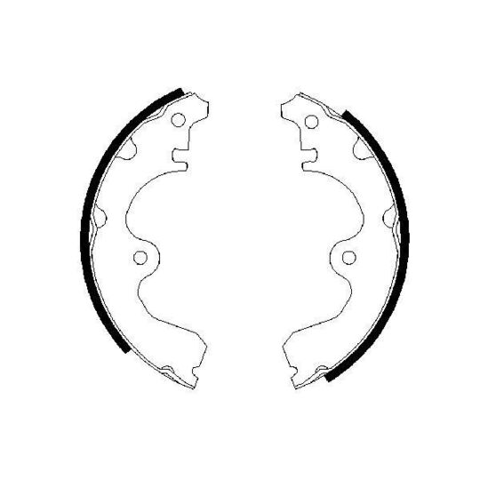 0 986 487 474 Brake Shoe Set