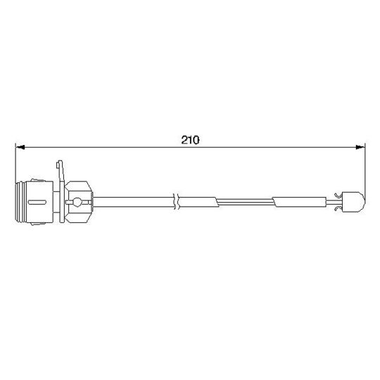 1 987 474 938 Warning Contact, brake pad wear