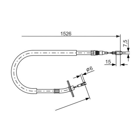 1 987 477 859 Cable, parking brake