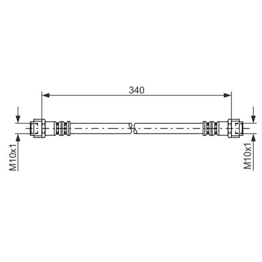 1 987 476 118 Brake Hose