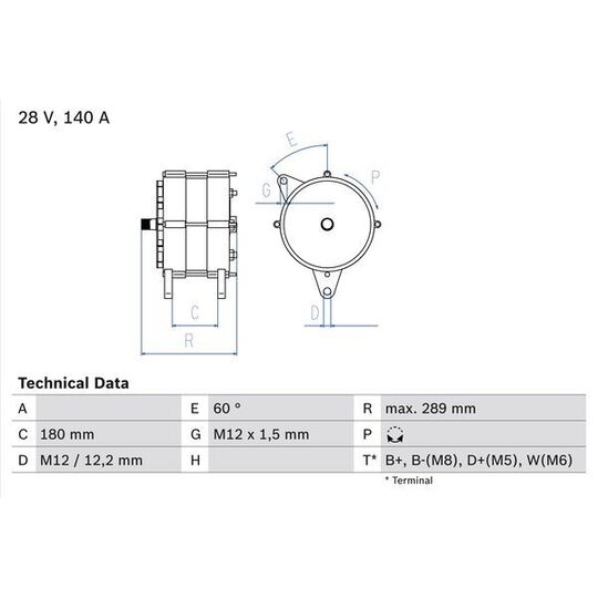 0 986 038 290 Alternator