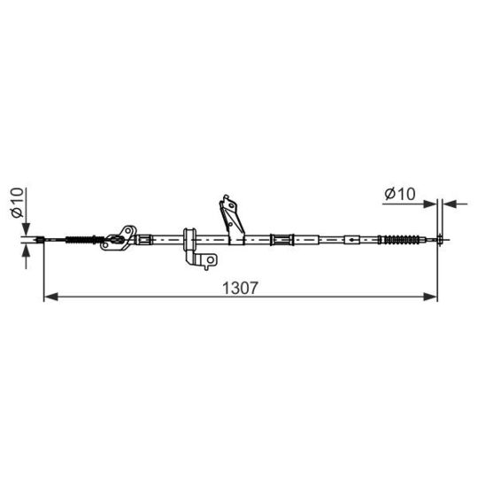 1 987 482 902 Cable, parking brake