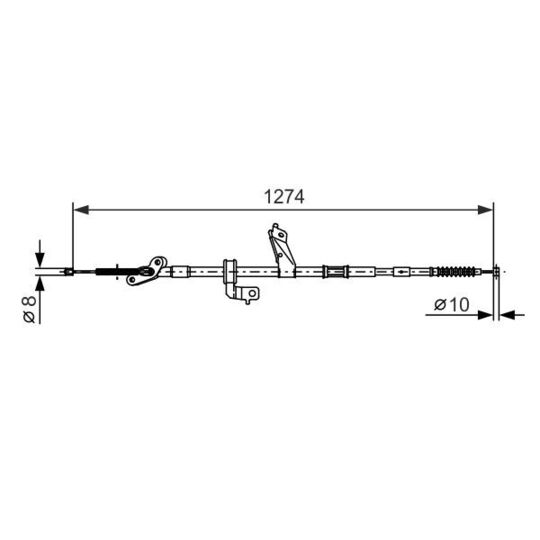 1 987 482 367 Cable, parking brake