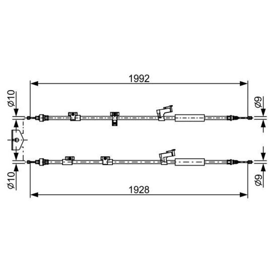 1 987 482 494 Cable, parking brake