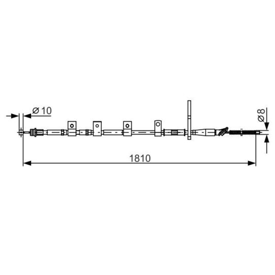 1 987 482 356 Cable, parking brake
