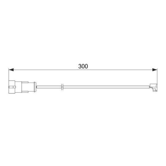 1 987 474 573 Warning Contact, brake pad wear