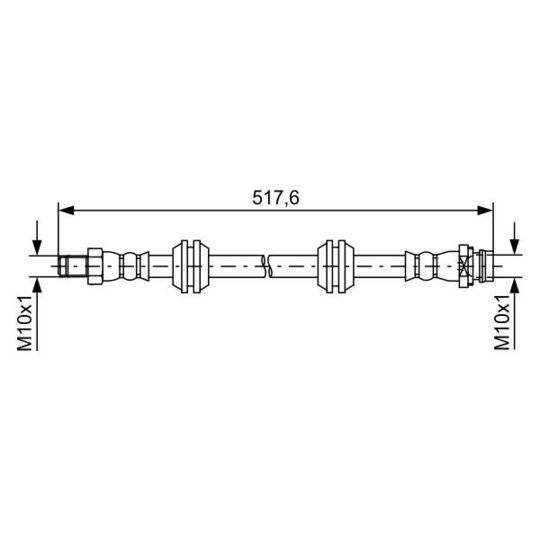 1 987 481 731 Brake Hose
