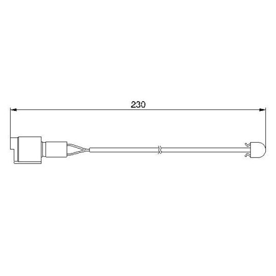 1 987 474 910 Warning Contact, brake pad wear