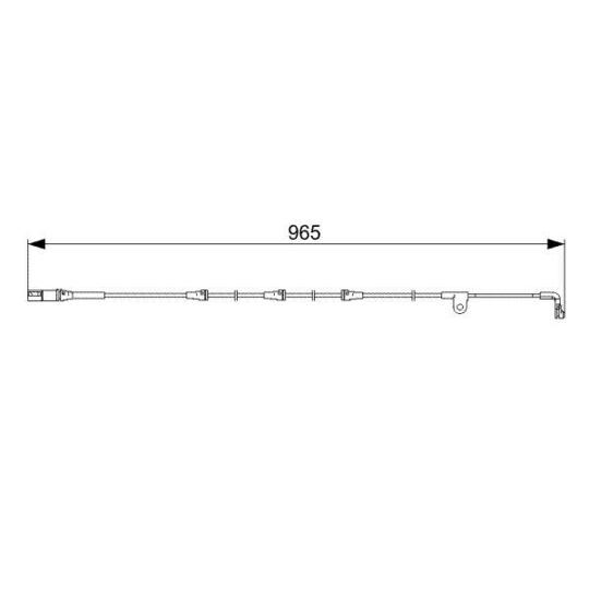 1 987 473 027 Warning Contact, brake pad wear