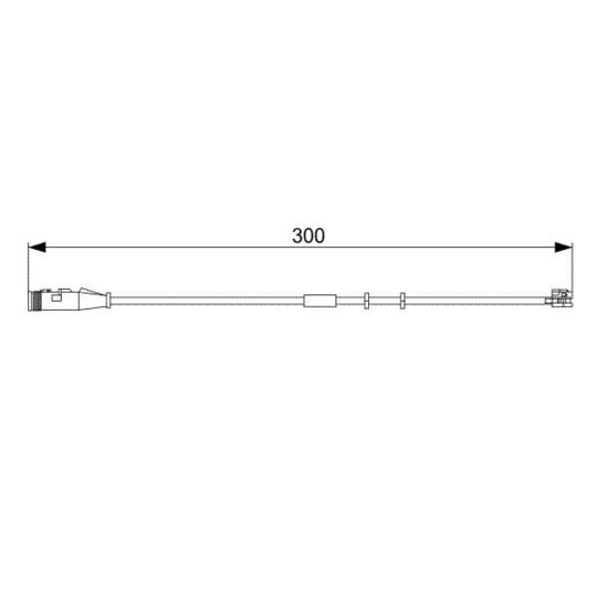 1 987 473 033 Warning Contact, brake pad wear