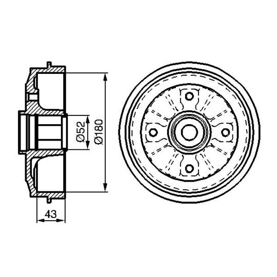 0 986 477 114 Brake Drum