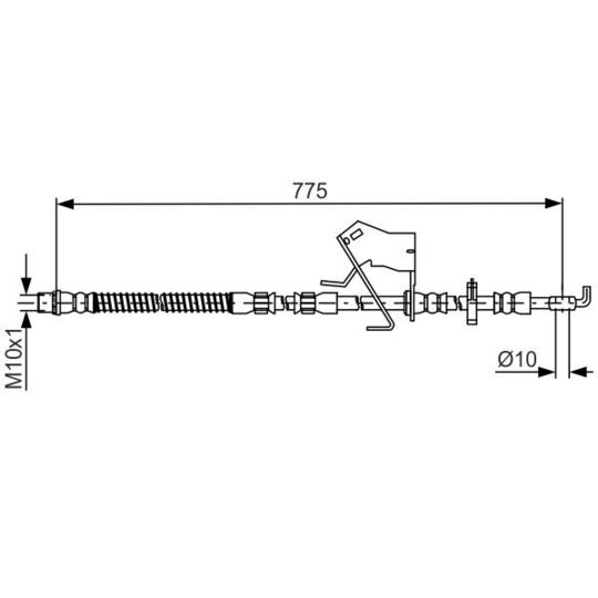1 987 481 684 Brake Hose