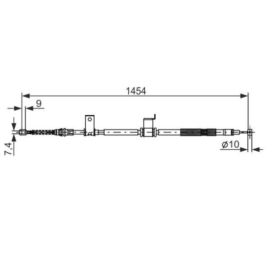 1 987 482 294 Cable, parking brake