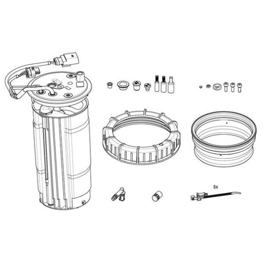F 01C 600 256 Heating, tank unit (urea injection)